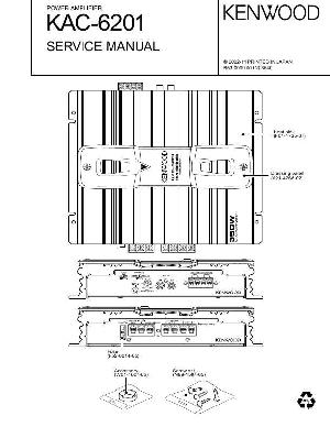 Сервисная инструкция Kenwood KAC-6201 ― Manual-Shop.ru