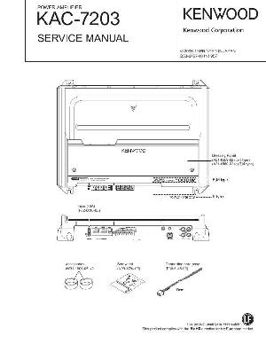Сервисная инструкция Kenwood KAC-7203 ― Manual-Shop.ru