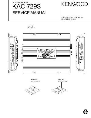 Сервисная инструкция Kenwood KAC-729S ― Manual-Shop.ru