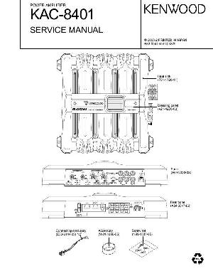 Сервисная инструкция Kenwood KAC-8401 ― Manual-Shop.ru