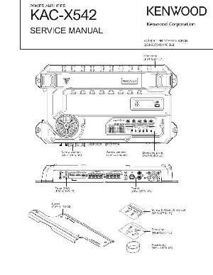 Сервисная инструкция Kenwood KAC-X542 ― Manual-Shop.ru