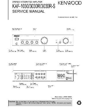 Сервисная инструкция Kenwood KAF-1030, KAF-3030R ― Manual-Shop.ru