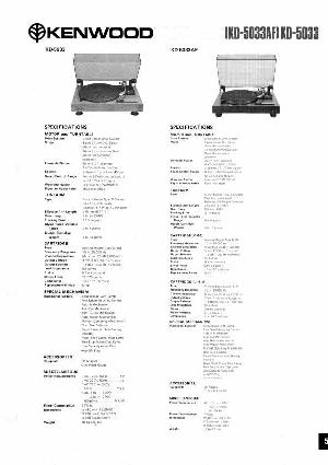 Сервисная инструкция Kenwood KD-5033, KD-5033AF  ― Manual-Shop.ru