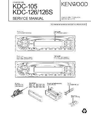 Сервисная инструкция Kenwood KDC-105, KDC-126, KDC-126S ― Manual-Shop.ru