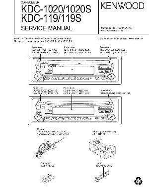 Сервисная инструкция Kenwood KDC-1020, KDC-119 ― Manual-Shop.ru