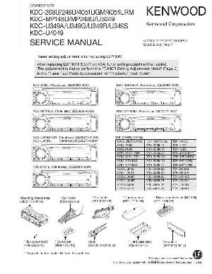 Service manual Kenwood KDC-208U, KDC-248U, KDC-4051U, KDC-MP148U, KDC-MP248U, KDC-U3049, KDC-U349R, KDC-U4049 ― Manual-Shop.ru