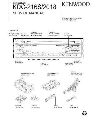 Сервисная инструкция Kenwood KDC-2018, KDC-216S ― Manual-Shop.ru