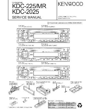 Сервисная инструкция Kenwood KDC-225, KDC-2025 ― Manual-Shop.ru