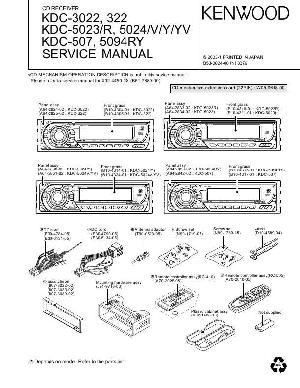 Сервисная инструкция Kenwood KDC-3022, KDC-322, KDC-5023, KDC-5024, KDC-507, KDC-5094 ― Manual-Shop.ru