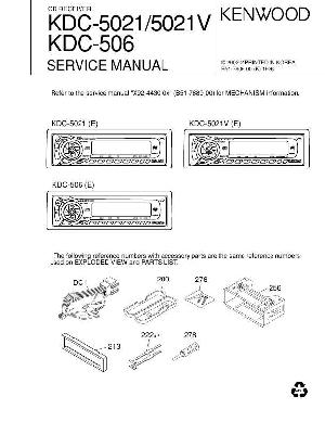 Сервисная инструкция Kenwood KDC-506, KDC-5021, KDC-5021V ― Manual-Shop.ru