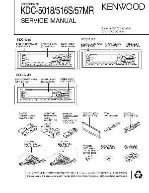 Сервисная инструкция Kenwood KDC-5018, KDC-516S, KDC-57MR ― Manual-Shop.ru