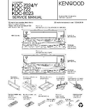 Сервисная инструкция Kenwood KDC-7024, KDC-722, KDC-8023 ― Manual-Shop.ru