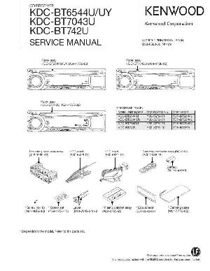 Сервисная инструкция Kenwood KDC-BT742U, KDC-BT6544U, KDC-BT7043U ― Manual-Shop.ru