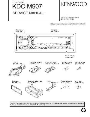 Сервисная инструкция Kenwood KDC-M907 ― Manual-Shop.ru