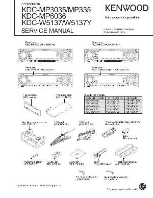 Сервисная инструкция Kenwood KDC-MP335, KDC-MP3035, KDC-MP6036, KDC-W5137 ― Manual-Shop.ru