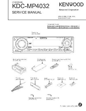 Сервисная инструкция Kenwood KDC-MP4032 ― Manual-Shop.ru