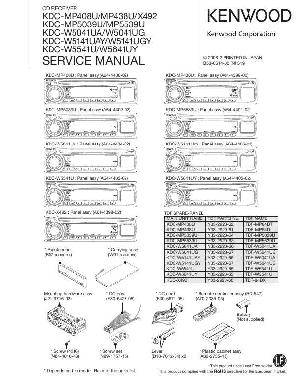 Сервисная инструкция Kenwood KDC-MP408U, KDC-MP438U, KDC-MP5039, KDC-MP5539U, KDC-W5041U, KDC-W5141U, KDC-W5541U, KDC-W5641U ― Manual-Shop.ru