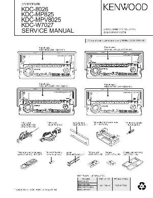 Service manual Kenwood KDC-8026, KDC-MP825, KDC-MPV8025, KDC-W7027 ― Manual-Shop.ru