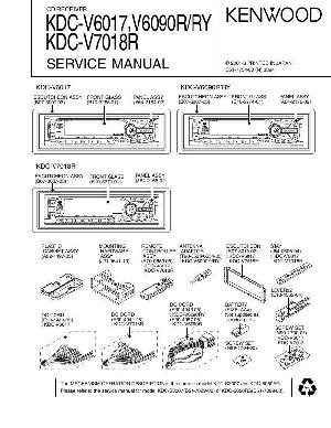 Сервисная инструкция Kenwood KDC-V6017, KDC-V6090R, KDC-V7018R ― Manual-Shop.ru