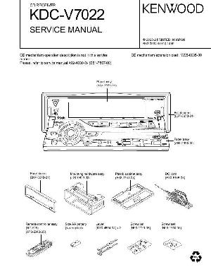 Сервисная инструкция Kenwood KDC-V7022 ― Manual-Shop.ru