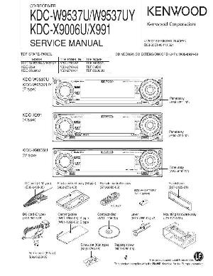 Сервисная инструкция Kenwood KDC-W9537U, KDC-X991, KDC-X9006U ― Manual-Shop.ru