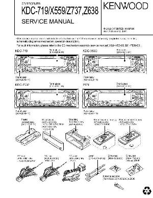 Сервисная инструкция Kenwood KDC-X559, KDC-719, Z638, Z737 ― Manual-Shop.ru