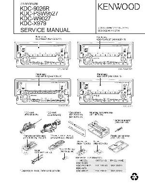 Service manual Kenwood KDC-X979, KDC-9026R, KDC-PSW9527, KDC-W979 ― Manual-Shop.ru