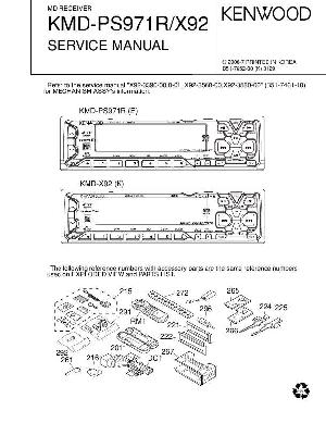 Сервисная инструкция Kenwood KMD-X92, KMD-PS971R ― Manual-Shop.ru