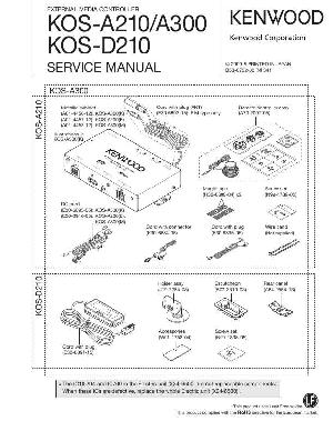 Сервисная инструкция Kenwood KOS-A210, KOS-A300, KOS-D210 ― Manual-Shop.ru