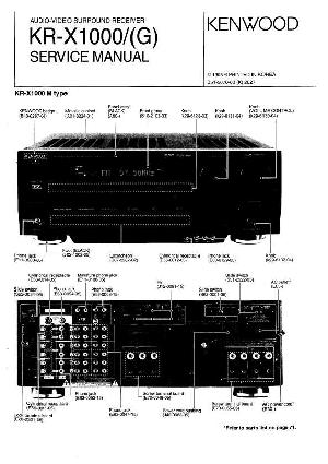 Сервисная инструкция Kenwood KR-X1000G ― Manual-Shop.ru