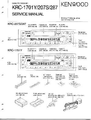 Service manual Kenwood KRC-1701, KRC-207S, KRC-287 ― Manual-Shop.ru