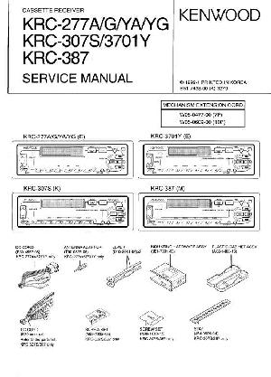 Сервисная инструкция Kenwood KRC-277, KRC-307S, KRC-387, KRC-3701Y ― Manual-Shop.ru
