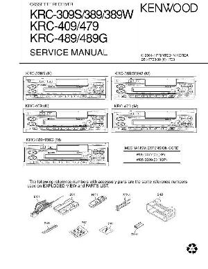 Service manual Kenwood KRC-309S, KRC-389, KRC-389W, KRC-409, KRC-479, KRC-489G ― Manual-Shop.ru