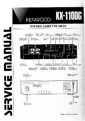 Сервисная инструкция Kenwood KX-1100G ― Manual-Shop.ru