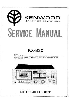 Service manual Kenwood KX-830 ― Manual-Shop.ru
