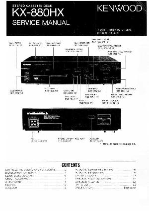 Сервисная инструкция Kenwood KX-880HX ― Manual-Shop.ru