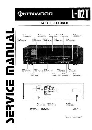 Сервисная инструкция Kenwood L-02T ― Manual-Shop.ru