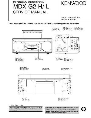 Сервисная инструкция Kenwood MDX-G2-H ― Manual-Shop.ru