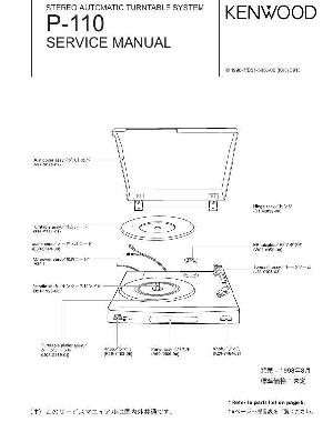 Сервисная инструкция Kenwood P-110 ― Manual-Shop.ru