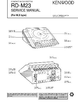 Сервисная инструкция Kenwood RD-M23 ― Manual-Shop.ru