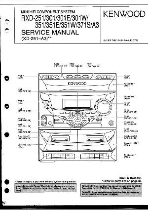 Service manual Kenwood RXD-251, RXD-301, RXD-351, RXD-371 (XD-251) ― Manual-Shop.ru