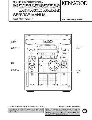 Service manual Kenwood RXD-303, RXD-353, RXD-503, RXD-553, RXD-653, RXD-A33, RXD-A53 (XD-303, XD-A73) ― Manual-Shop.ru