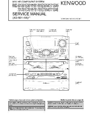 Service manual Kenwood RXD-501, RXD-551, RXD-571, RXD-701, RXD-751, RXD-771 ― Manual-Shop.ru