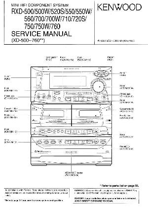 Service manual KENWOOD RXD-520S, RXD-550W, RXD-560, RXD-700W, RXD-710, RXD-720S, RXD-750W, RXD-760 ― Manual-Shop.ru