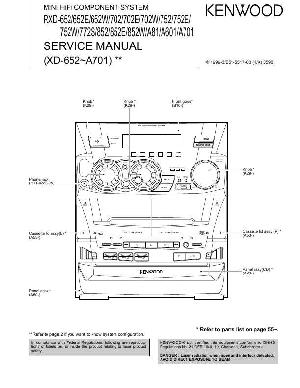 Service manual Kenwood RXD-652, RXD-702, RXD-752, RXD-852  ― Manual-Shop.ru