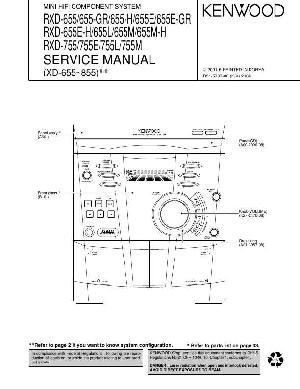Service manual Kenwood RXD-655, RXD-755 ― Manual-Shop.ru