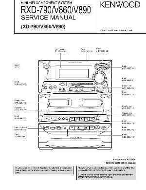 Service manual Kenwood RXD-790, RXD-V860, RXD-V890 ― Manual-Shop.ru