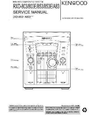 Service manual Kenwood RXD-803, RXD-853, RXD-853E, A83 ― Manual-Shop.ru