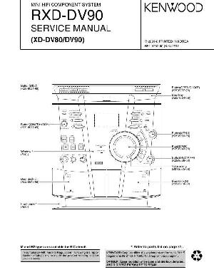 Сервисная инструкция Kenwood RXD-DV90, (XD-DV80, DV90) ― Manual-Shop.ru