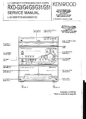 Сервисная инструкция Kenwood RXD-G3, RXD-G4, RXD-G5, RXD-G31, RXD-G51 ― Manual-Shop.ru
